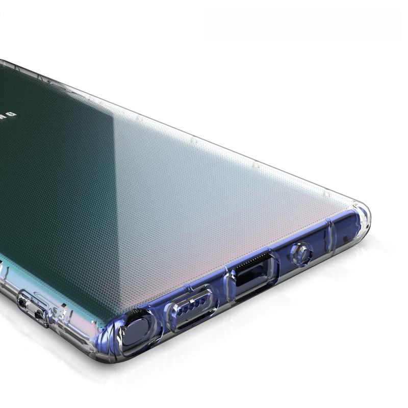 Hoesje Samsung Galaxy Note 10 Plus Telefoonhoesje Transparant Versterkt