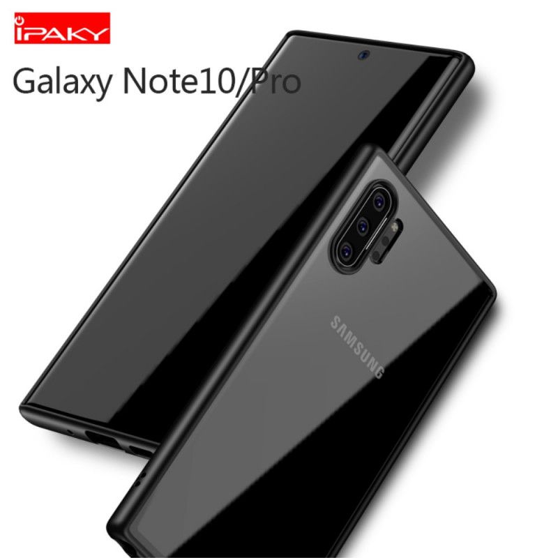 Hoesje Samsung Galaxy Note 10 Plus Zwart Ipaky Hybride Serie