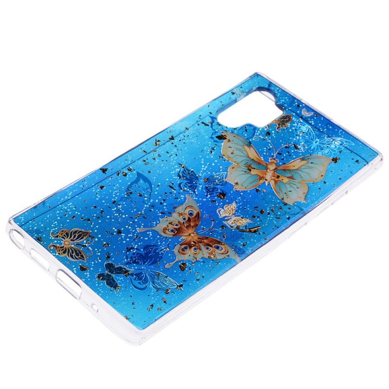 Hoesje voor Samsung Galaxy Note 10 Plus Vlinders En Glitter