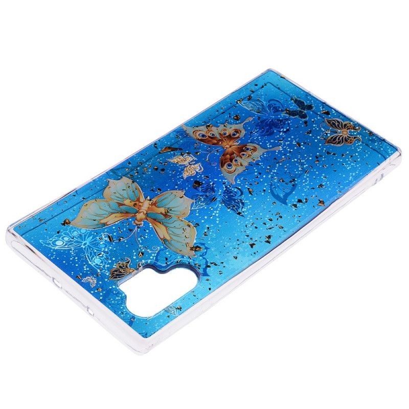 Hoesje voor Samsung Galaxy Note 10 Plus Vlinders En Glitter