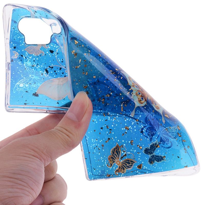 Hoesje voor Samsung Galaxy Note 10 Plus Vlinders En Glitter