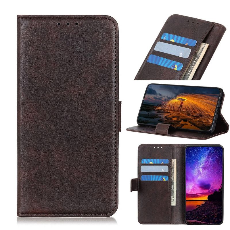 Leren Hoesje Samsung Galaxy Note 10 Plus Koffie Stijl Met Leereffect