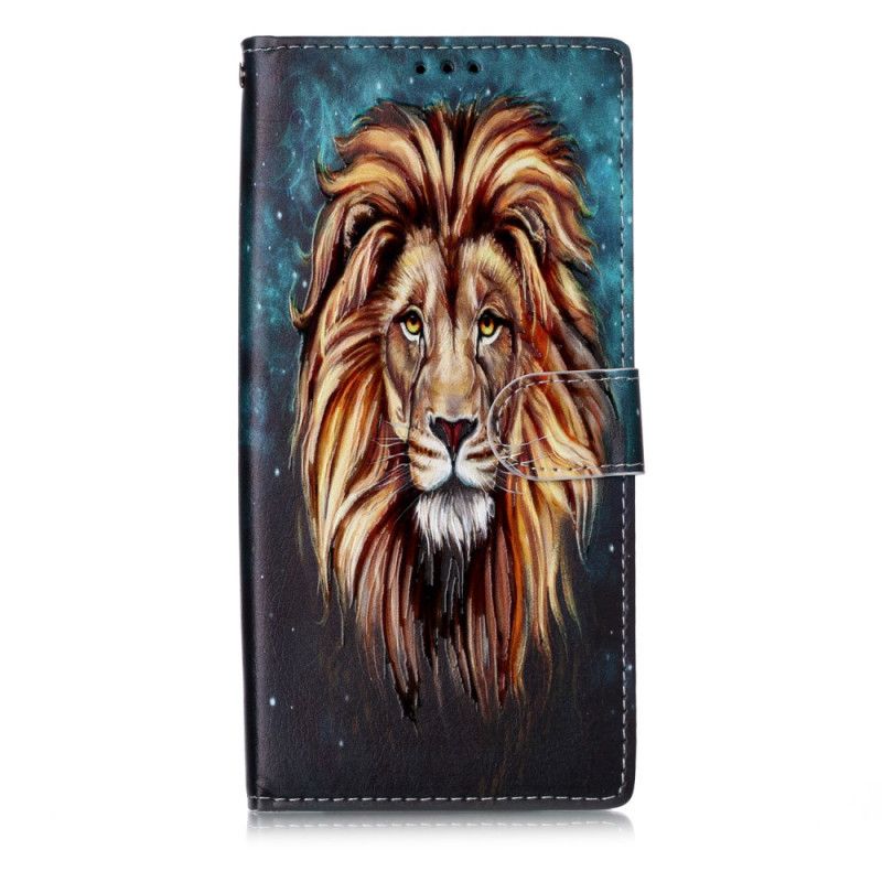 Leren Hoesje voor Samsung Galaxy Note 10 Plus Koning Leeuw