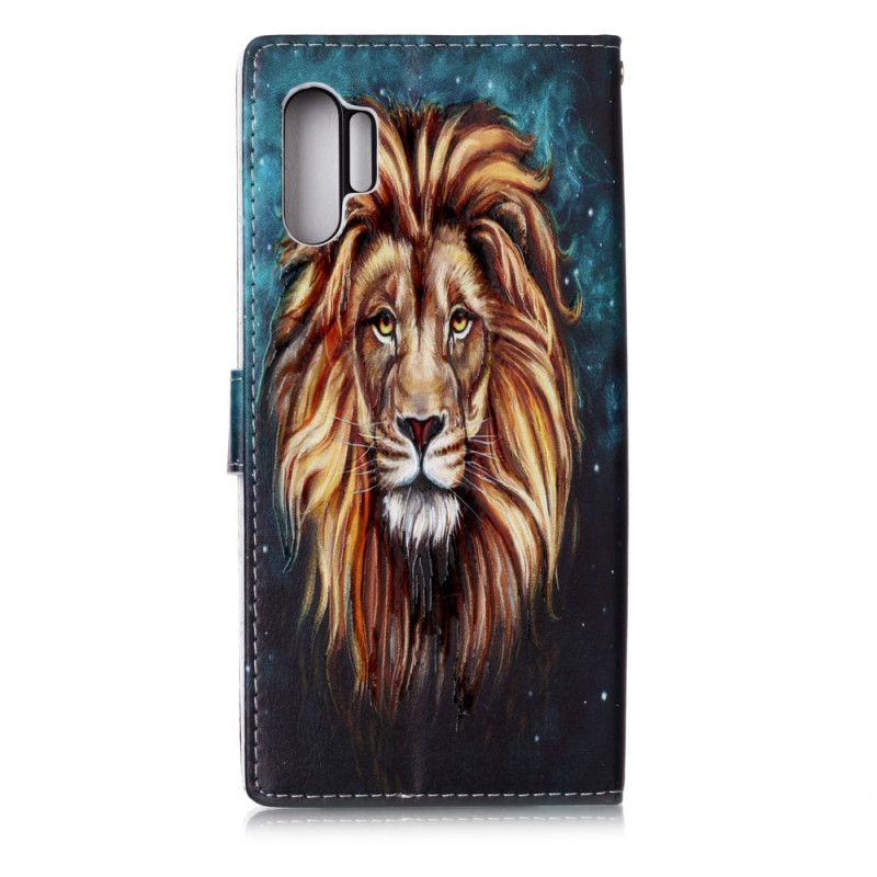 Leren Hoesje voor Samsung Galaxy Note 10 Plus Koning Leeuw