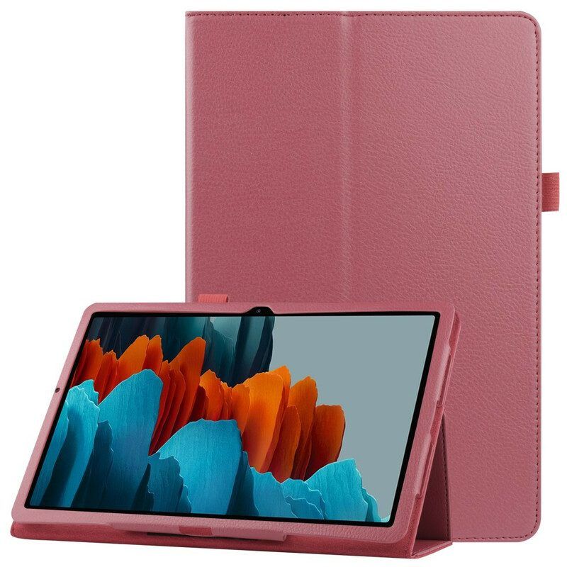 Case voor Samsung Galaxy Tab S8 Plus / Tab S7 Plus Lychee Kunstleer