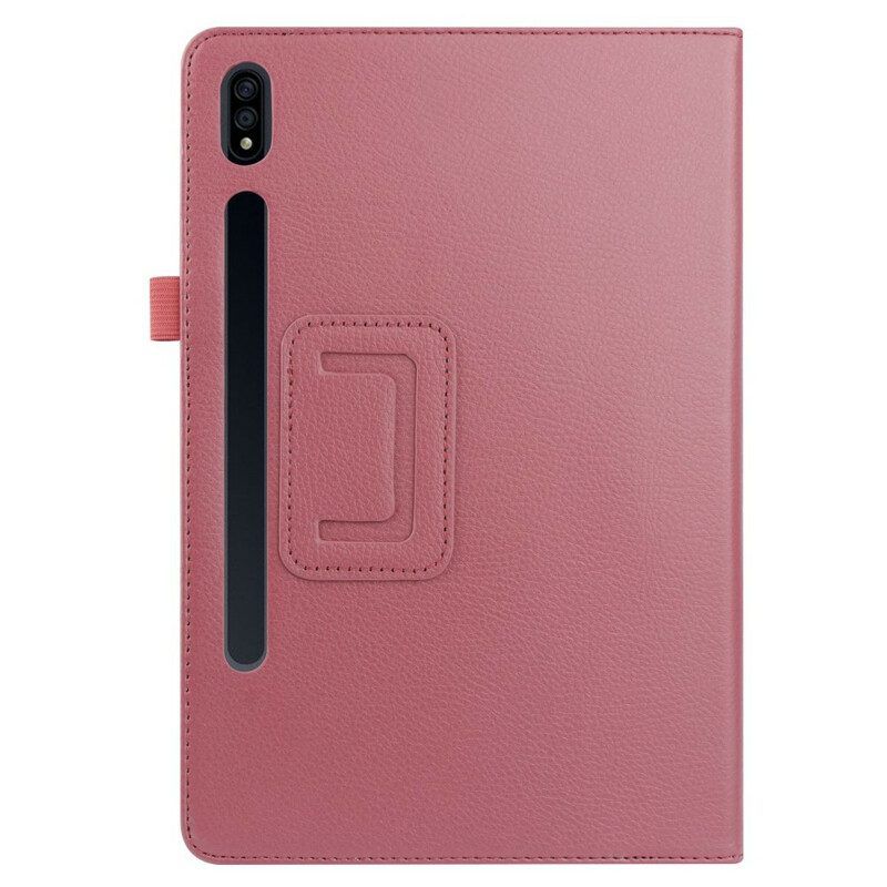 Case voor Samsung Galaxy Tab S8 Plus / Tab S7 Plus Lychee Kunstleer