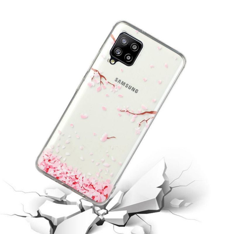 Case Hoesje Samsung Galaxy A12 Telefoonhoesje Bloembladen