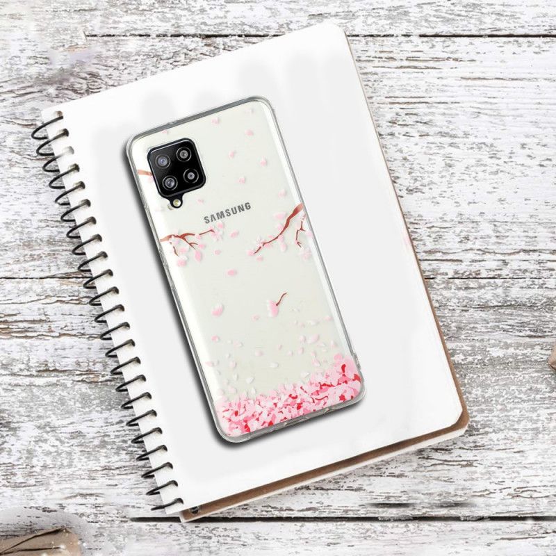 Case Hoesje Samsung Galaxy A12 Telefoonhoesje Bloembladen