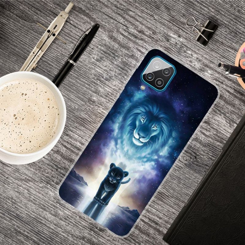 Case Hoesje Samsung Galaxy A12 Telefoonhoesje Leeuwenwelp