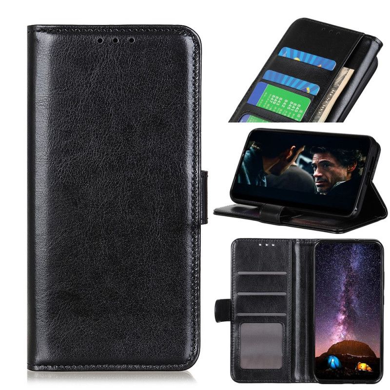 Cover Folio-hoesje Samsung Galaxy A12 Wit Zwart Telefoonhoesje Bevroren Finesse