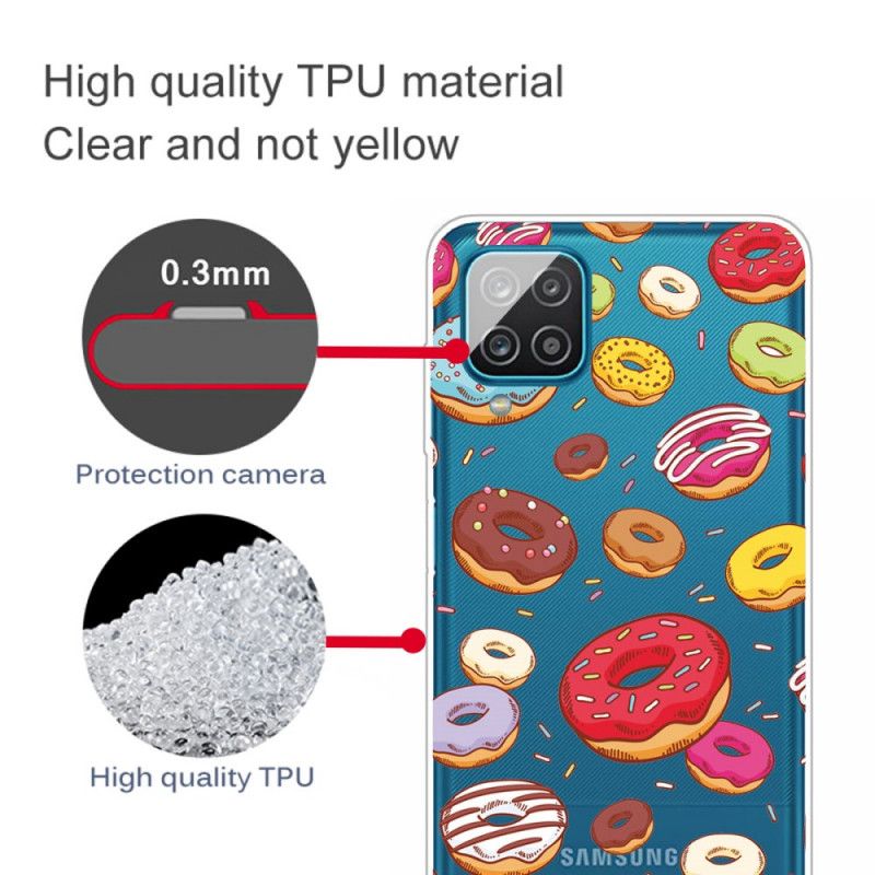 Cover Hoesje Samsung Galaxy A12 Telefoonhoesje Hou Van Donuts