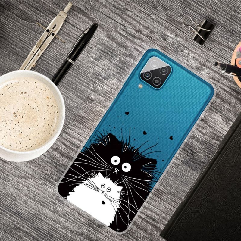 Hoesje Samsung Galaxy A12 Let Op De Katten