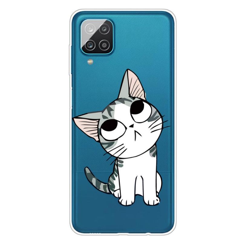 Hoesje Samsung Galaxy A12 Telefoonhoesje Charmante Kat