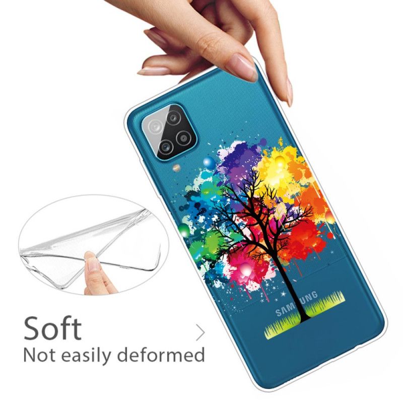 Hoesje Samsung Galaxy A12 Transparante Aquarelboom