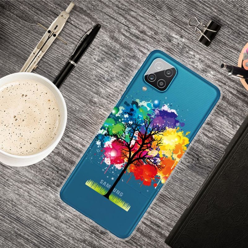 Hoesje Samsung Galaxy A12 Transparante Aquarelboom