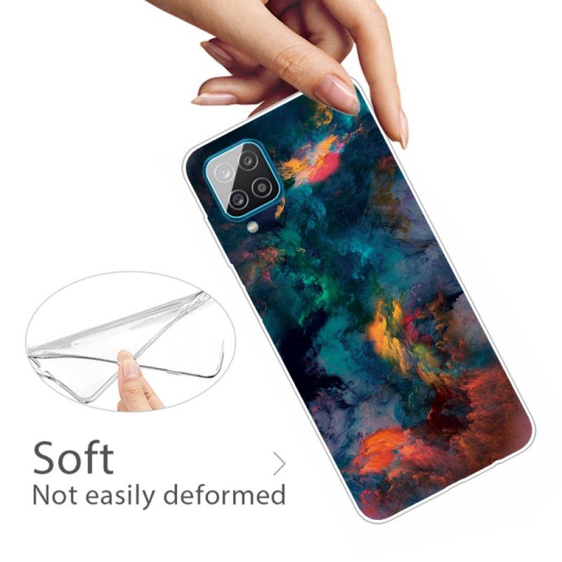 Hoesje voor Samsung Galaxy A12 Gekleurde Wolken