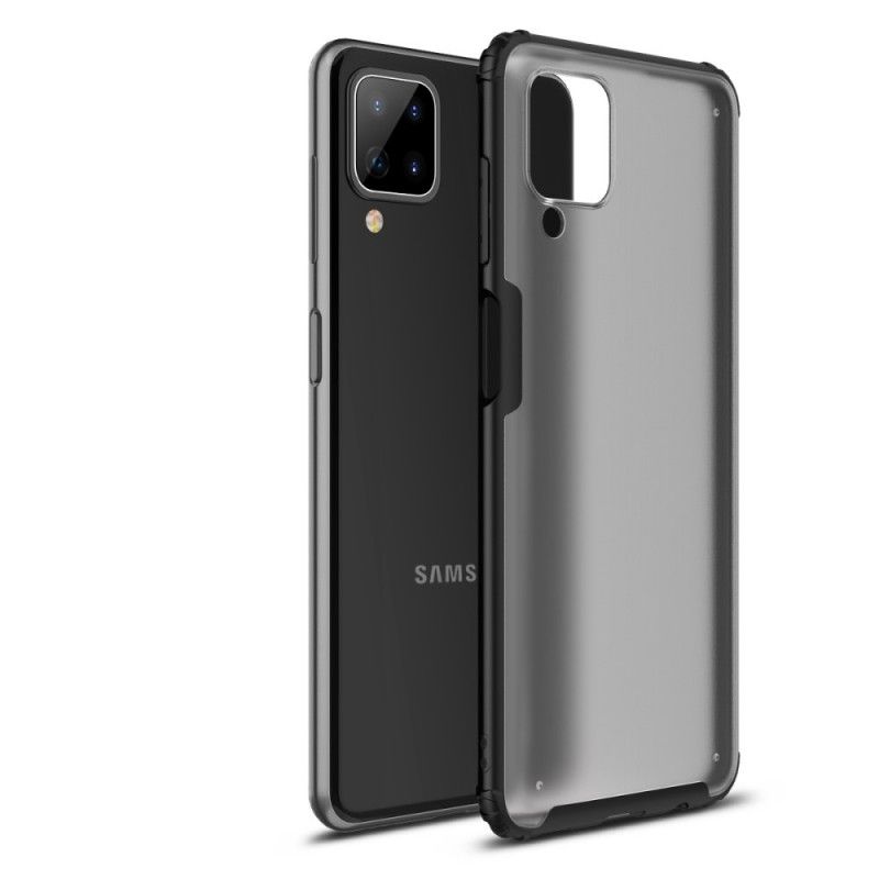 Hoesje voor Samsung Galaxy A12 Rood Zwart Pantserserie