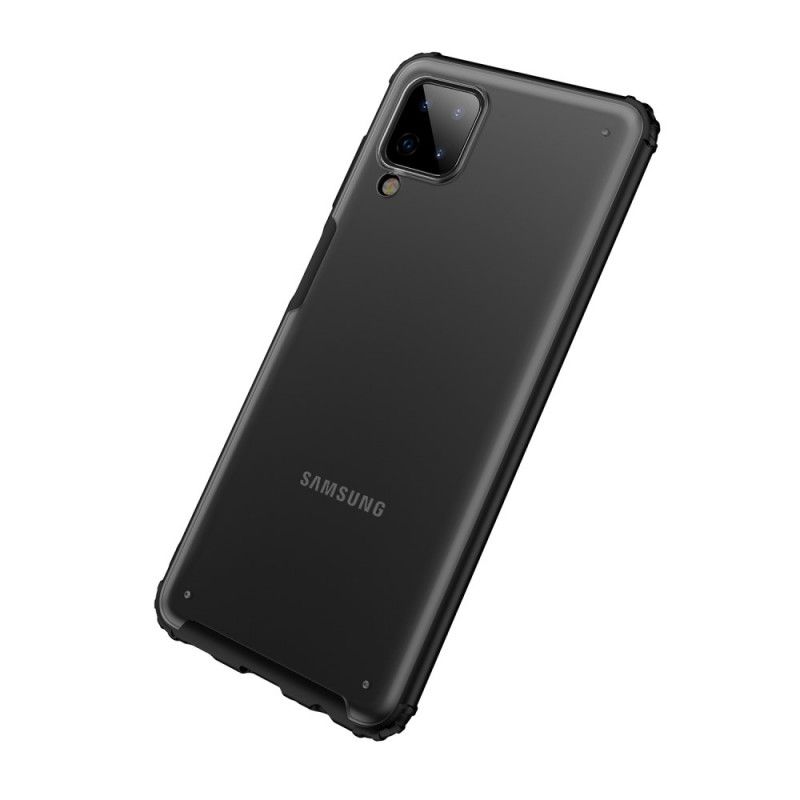 Hoesje voor Samsung Galaxy A12 Rood Zwart Pantserserie