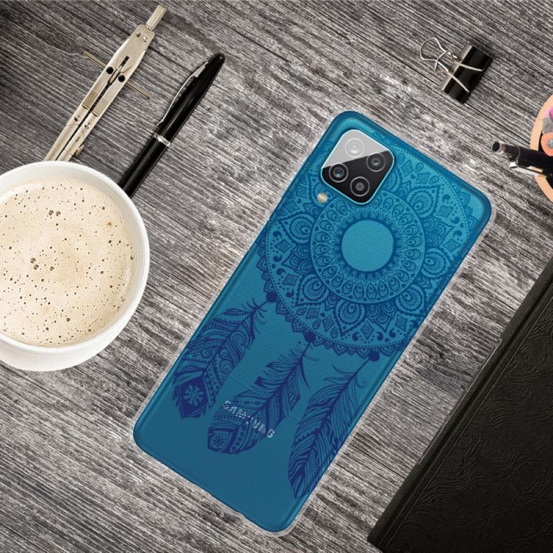 Hoesje voor Samsung Galaxy A12 Unieke Bloemenmandala