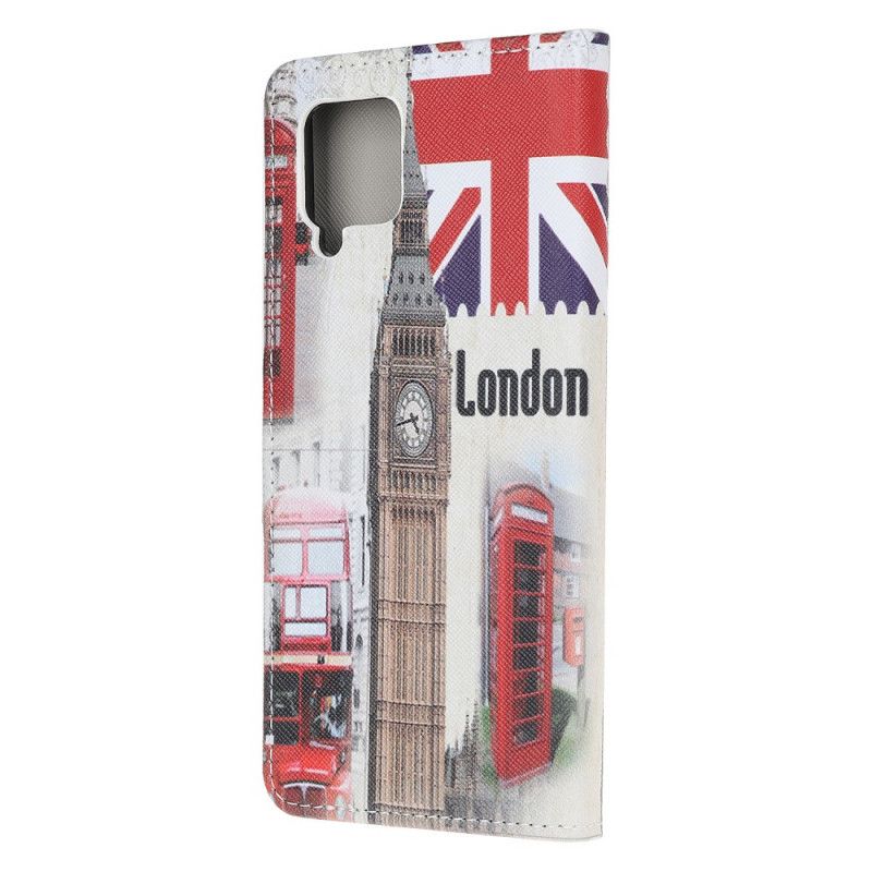 Leren Hoesje Samsung Galaxy A12 Leven In Londen