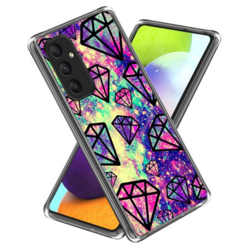 Case Hoesje Samsung Galaxy A55 5g Telefoonhoesje Diamanten