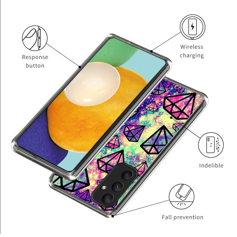 Case Hoesje Samsung Galaxy A55 5g Telefoonhoesje Diamanten