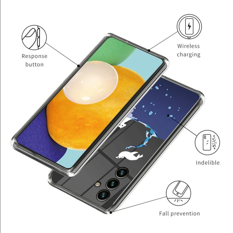 Cover Hoesje Samsung Galaxy A55 5g Telefoonhoesje Ijsbeer