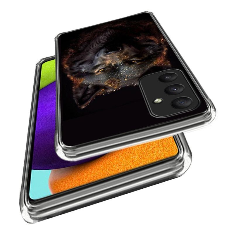 Cover Hoesje Samsung Galaxy A55 5g Telefoonhoesje Nachtwolf