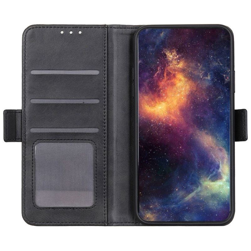 Flip Case Leren Samsung Galaxy A55 5g Dubbele Sluiting