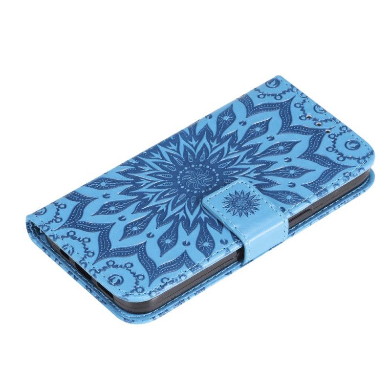 Flip Case Leren Samsung Galaxy A55 5g Fantastische Mandala Met Riem