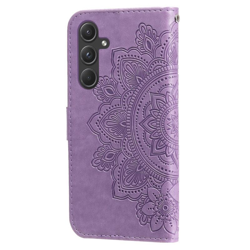 Folio-hoesje Samsung Galaxy A55 5g Telefoonhoesje Bloemenmandala Met Bandje