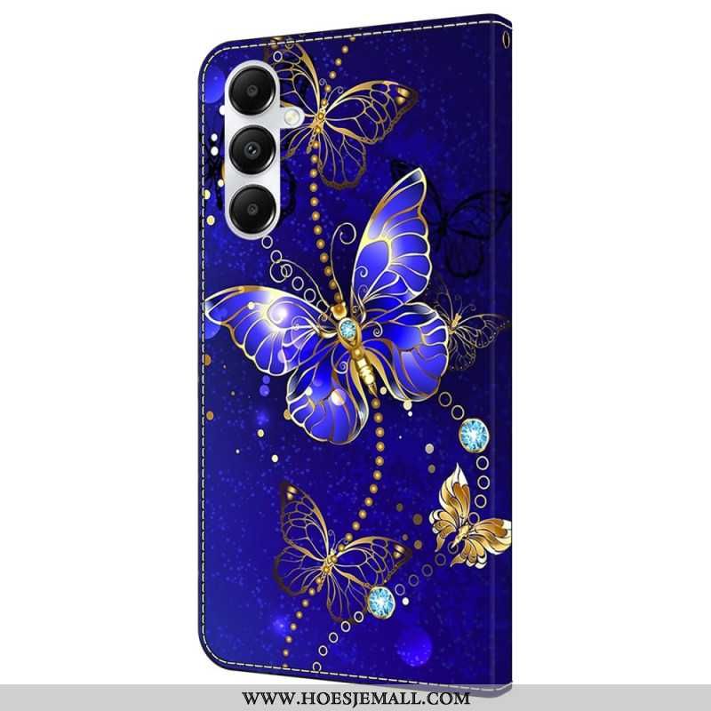 Folio-hoesje Samsung Galaxy A55 5g Telefoonhoesje Diamantvlinders