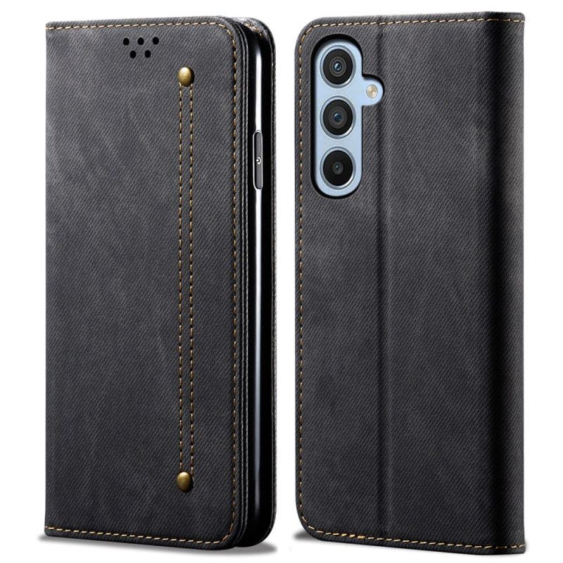 Folio-hoesje Voor Samsung Galaxy A55 5g Jeansstof