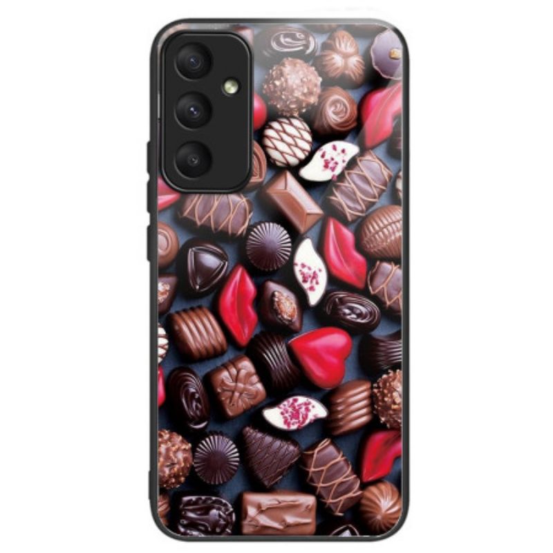 Hoesje Samsung Galaxy A55 5g Chocolade Van Gehard Glas