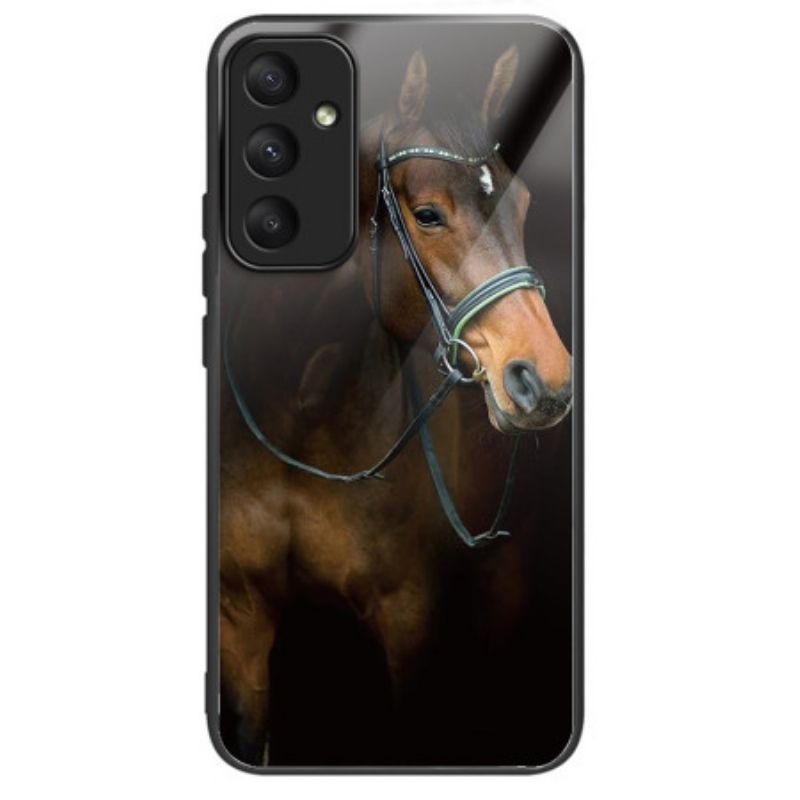 Hoesje Samsung Galaxy A55 5g Paard Gehard Glas