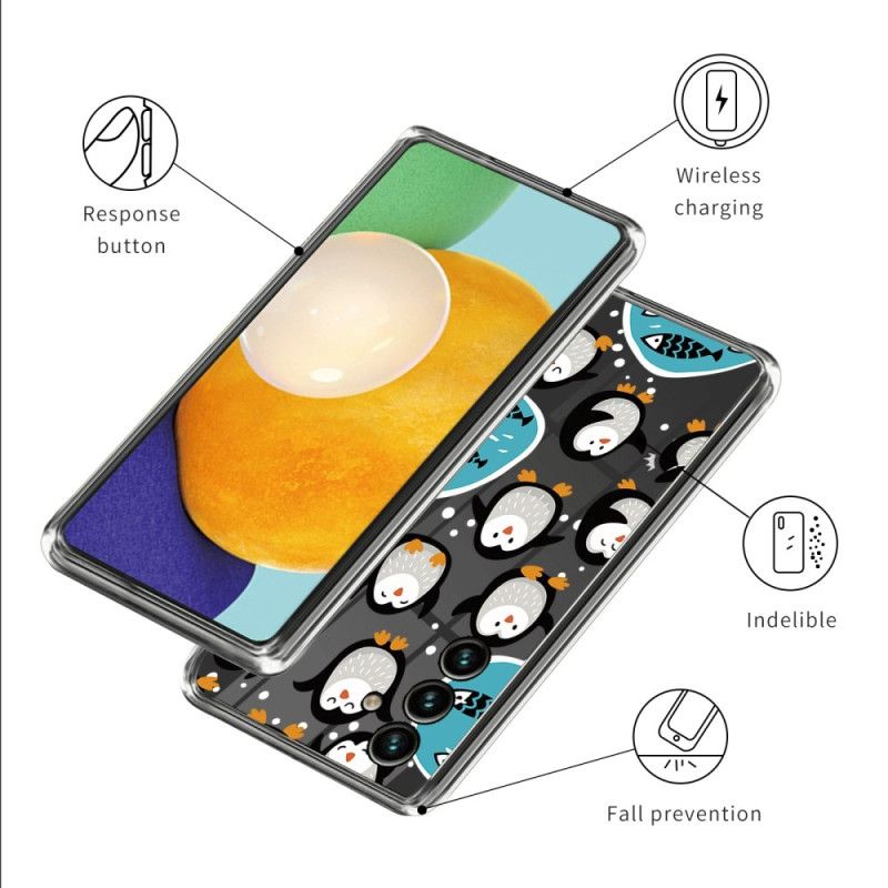 Hoesje Samsung Galaxy A55 5g Pinguïns Bescherming Hoesje