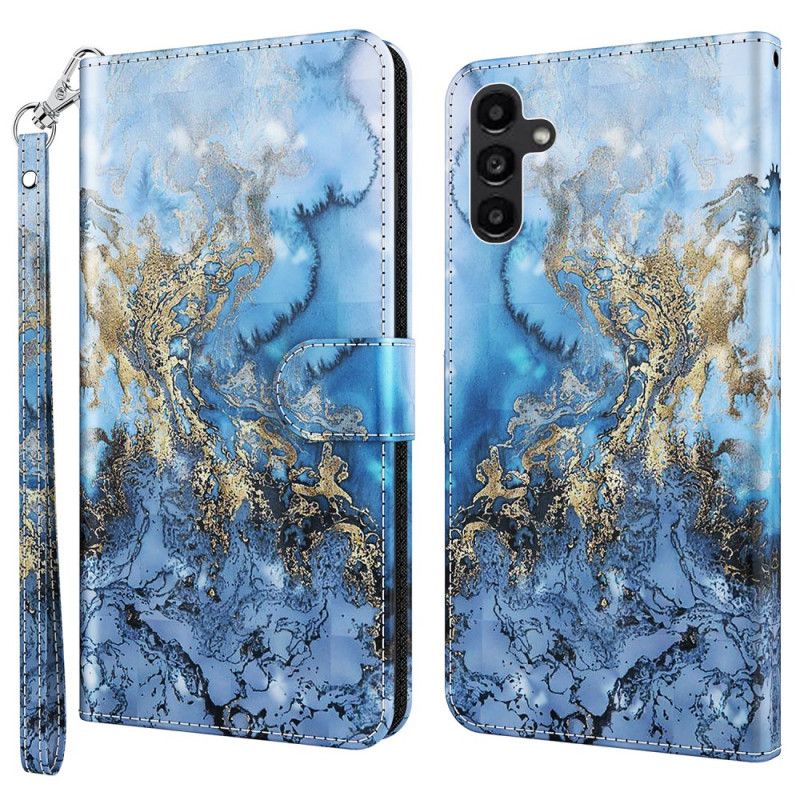 Leren Hoesje Samsung Galaxy A55 5g Bauhinia-vallei In Lanière Bescherming Hoesje