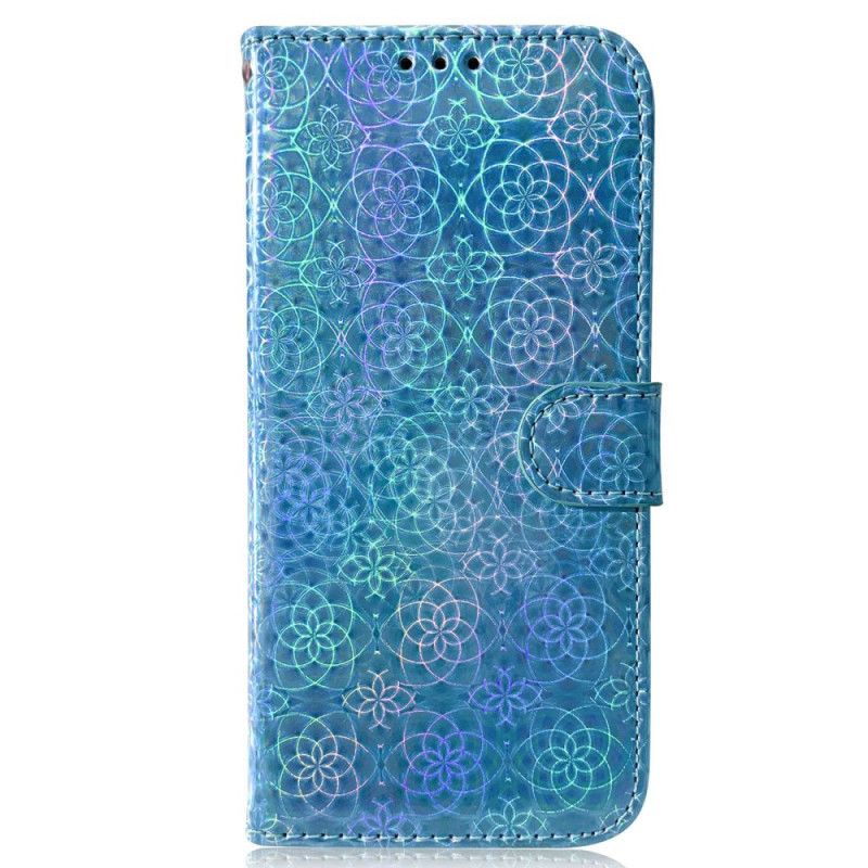 Leren Hoesje Samsung Galaxy A55 5g Disco-stijl Met Bandjes Bescherming Hoesje