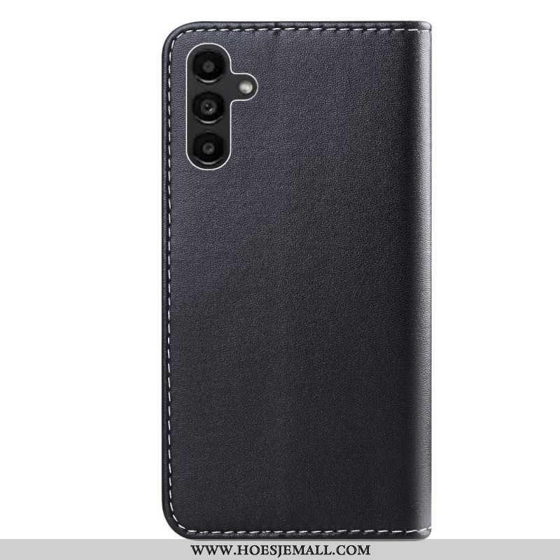 Leren Hoesje Samsung Galaxy A55 5g Driekleur Bescherming Hoesje