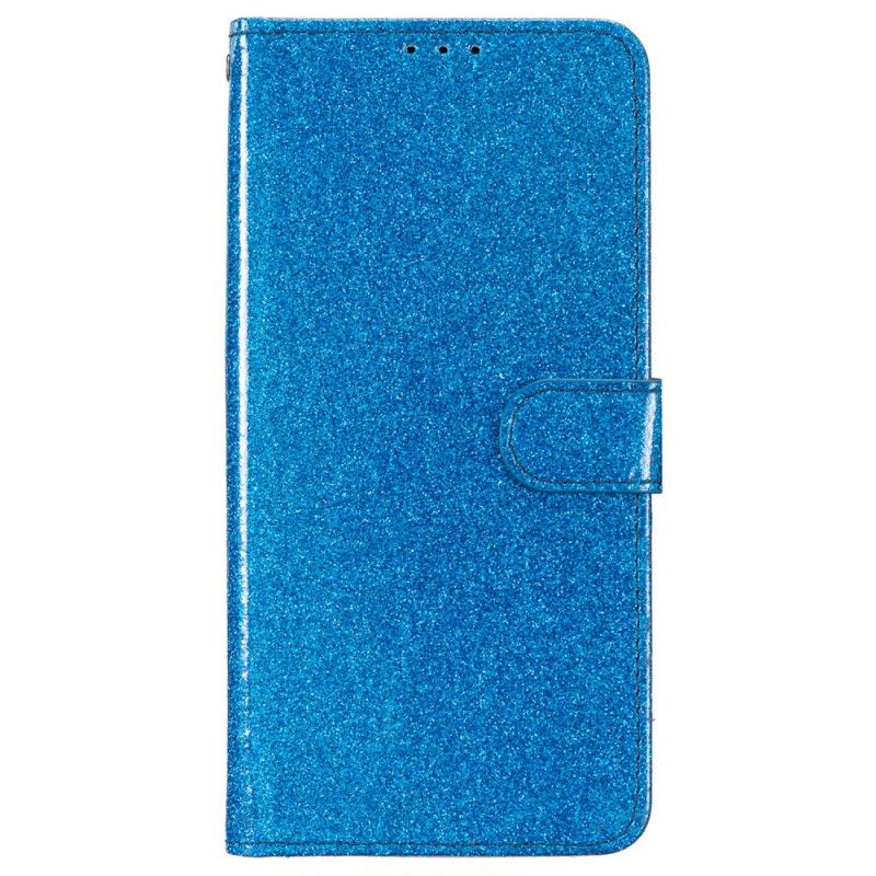 Leren Hoesje Samsung Galaxy A55 5g Paillettenband Bescherming Hoesje