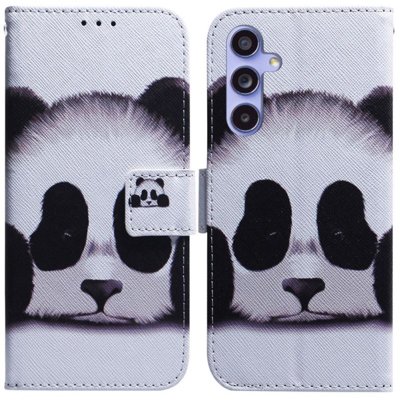 Leren Hoesje Voor Samsung Galaxy A55 5g Panda