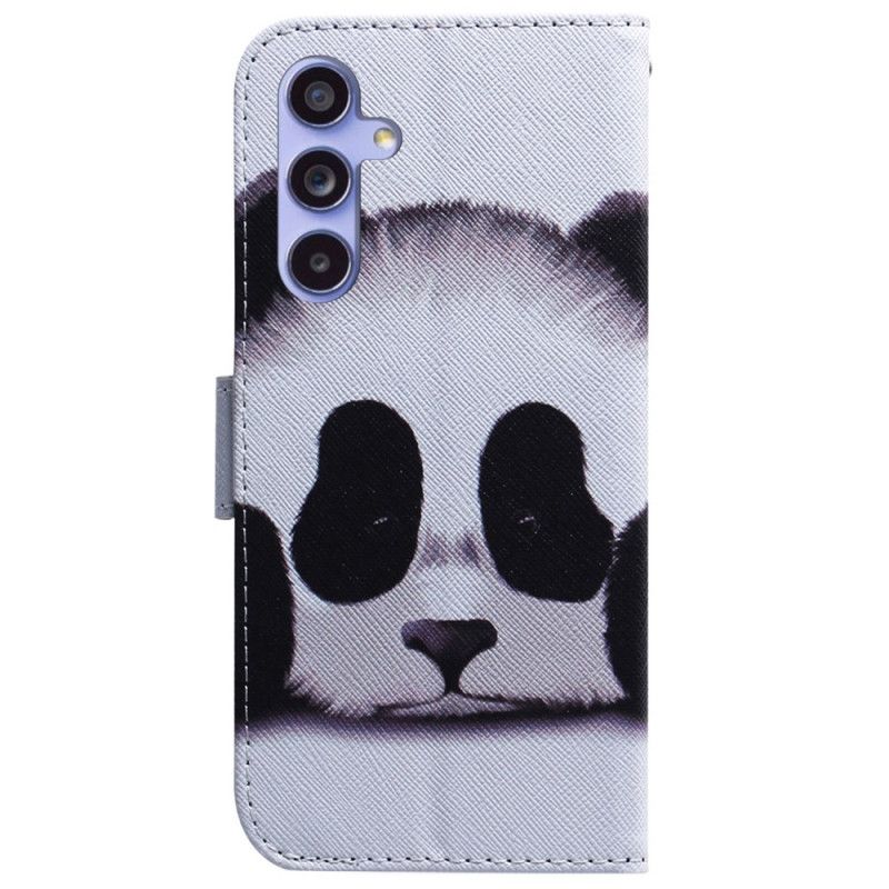 Leren Hoesje Voor Samsung Galaxy A55 5g Panda