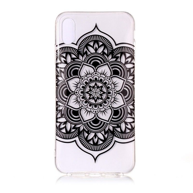 Cover Hoesje iPhone XS Telefoonhoesje Transparante Klassieke Mandala