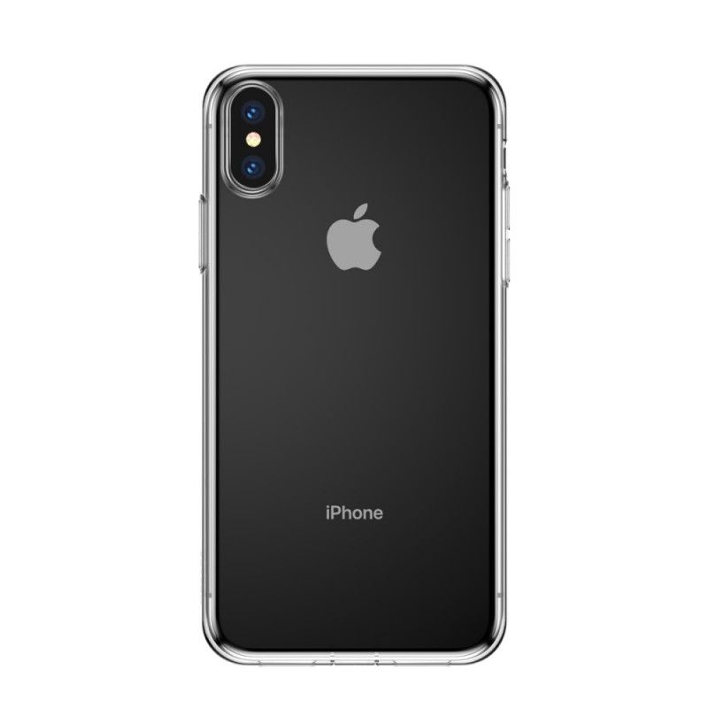 Hoesje iPhone XS Transparant Baseus Eenvoudige Serie