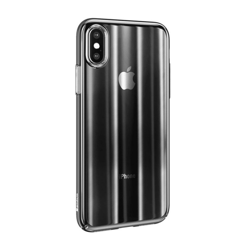 Hoesje iPhone XS Zwart Stijve Baseus Aurora