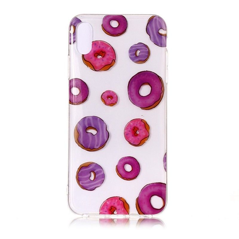 Hoesje voor iPhone XS Transparante Donutswaaier