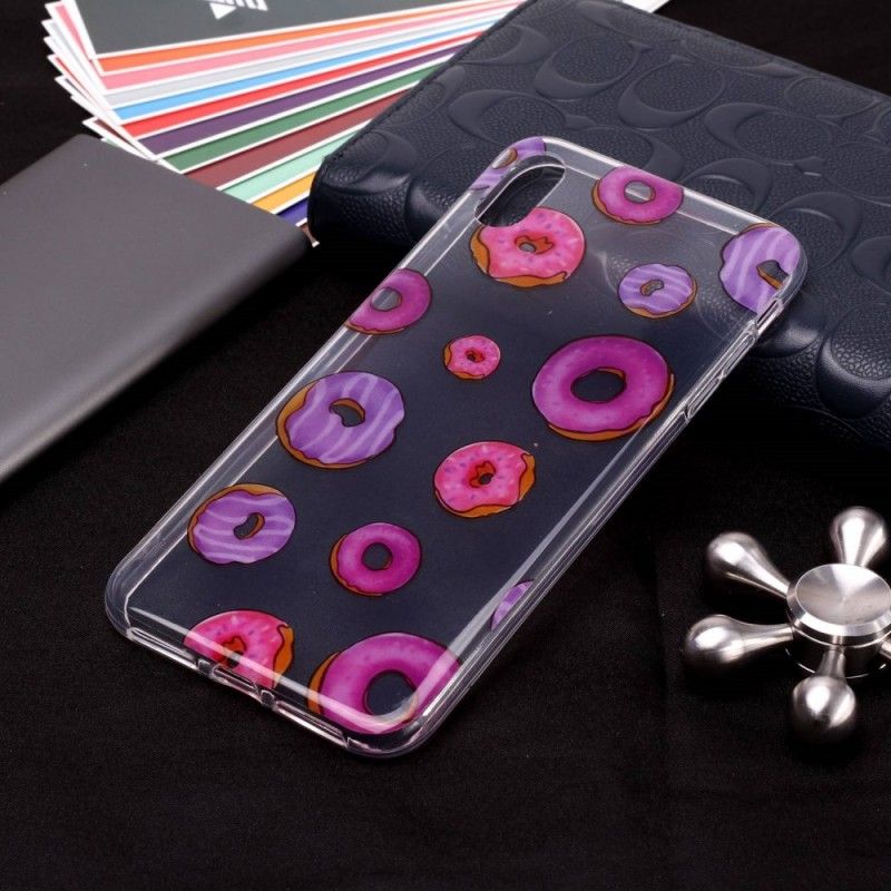 Hoesje voor iPhone XS Transparante Donutswaaier