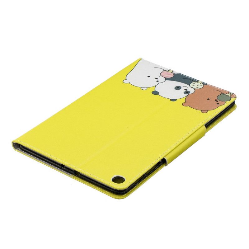 Bescherming Hoesje Samsung Galaxy Tab A 10.1 (2019) Telefoonhoesje Ontwerp Beer En Panda Femoir