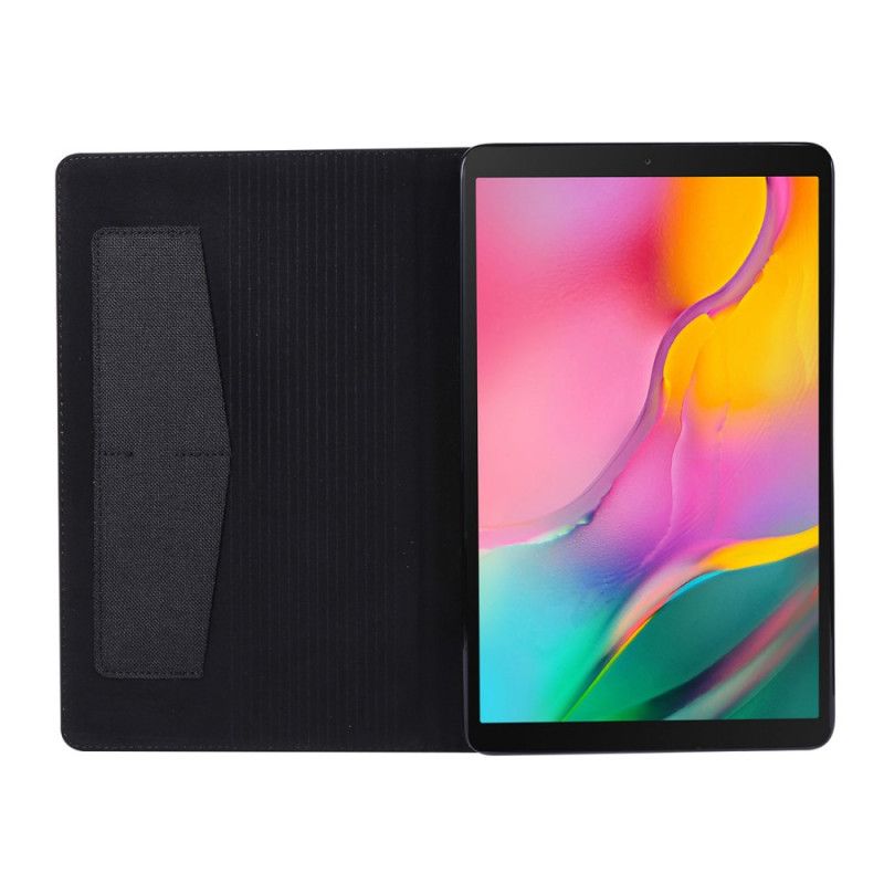 Cover Samsung Galaxy Tab A 10.1 (2019) Grijs Zwart Stof