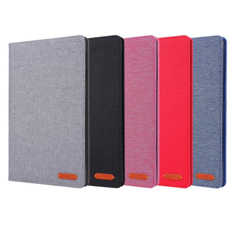 Cover Samsung Galaxy Tab A 10.1 (2019) Grijs Zwart Stof